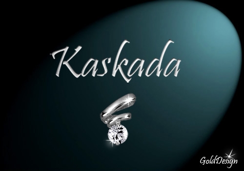 Kaskáda - přívěsek rhodium